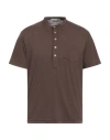 Grey Daniele Alessandrini Man T-shirt Brown Size M Polyester, Viscose, Elastane