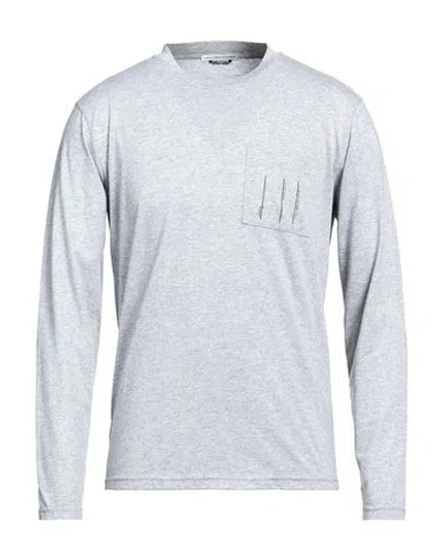 Grey Daniele Alessandrini Man T-shirt Light Grey Size M Cotton, Elastane In Grey