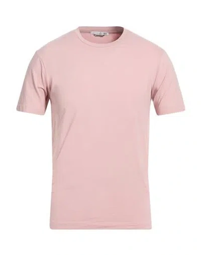 Grey Daniele Alessandrini Man T-shirt Pink Size Xxl Cotton, Elastane