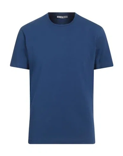 Grey Daniele Alessandrini Man T-shirt Slate Blue Size Xxl Cotton, Elastane