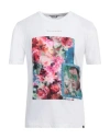 Grey Daniele Alessandrini Man T-shirt White Size L Cotton