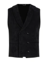Grey Daniele Alessandrini Man Tailored Vest Charcoal Size 34 Polyester, Polyamide, Elastane In Gray