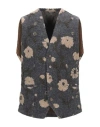 Grey Daniele Alessandrini Man Tailored Vest Grey Size 38 Wool, Polyester In Grey
