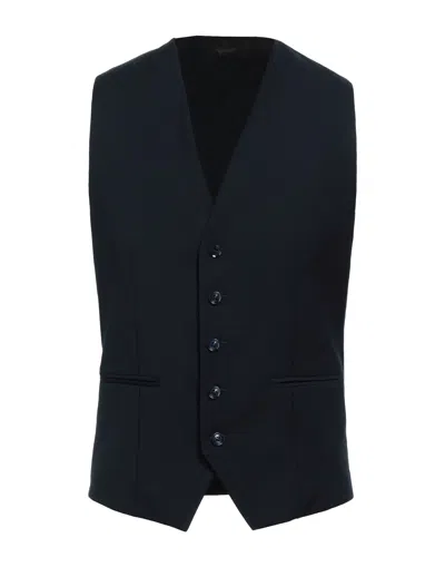 Grey Daniele Alessandrini Vests In Blue