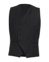 Grey Daniele Alessandrini Man Tailored Vest Charcoal Size 46 Polyester, Viscose