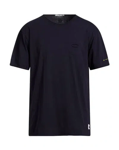 Grey Daniele Alessandrini Man T-shirt Midnight Blue Size Xxl Cotton