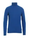 Grey Daniele Alessandrini Turtlenecks In Blue