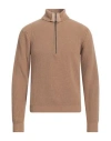GREY DANIELE ALESSANDRINI GREY DANIELE ALESSANDRINI MAN TURTLENECK CAMEL SIZE 40 WOOL, POLYAMIDE