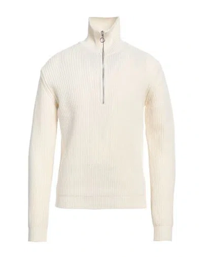 Grey Daniele Alessandrini Man Turtleneck Cream Size 40 Wool, Polyamide In White