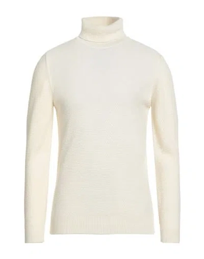 Grey Daniele Alessandrini Man Turtleneck Cream Size 42 Acrylic, Wool, Alpaca Wool