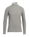 Grey Daniele Alessandrini Man Turtleneck Grey Size 38 Wool, Polyamide In Grey