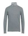 Grey Daniele Alessandrini Man Turtleneck Grey Size 42 Polyamide, Viscose, Wool, Cashmere In Grey