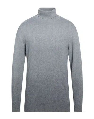 GREY DANIELE ALESSANDRINI GREY DANIELE ALESSANDRINI MAN TURTLENECK GREY SIZE 42 POLYAMIDE, VISCOSE, WOOL, CASHMERE
