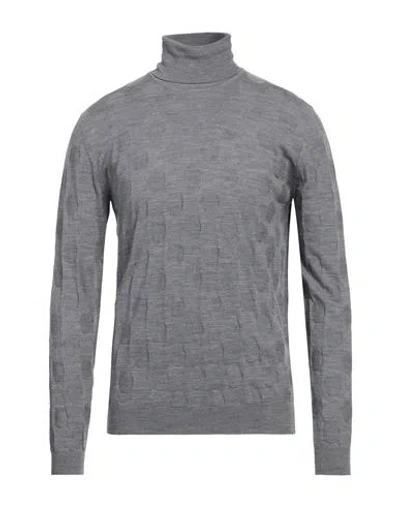 Grey Daniele Alessandrini Man Turtleneck Grey Size 42 Wool