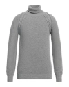 Grey Daniele Alessandrini Man Turtleneck Grey Size 44 Wool, Polyamide In Grey