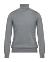 Grey Daniele Alessandrini Man Turtleneck Grey Size 44 Wool