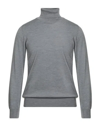 Grey Daniele Alessandrini Man Turtleneck Grey Size 44 Wool
