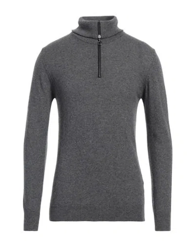 Grey Daniele Alessandrini Man Turtleneck Lead Size 40 Wool, Polyamide