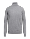Grey Daniele Alessandrini Man Turtleneck Light Grey Size 42 Wool In Grey