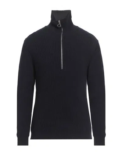 Grey Daniele Alessandrini Man Turtleneck Midnight Blue Size 38 Wool, Polyamide