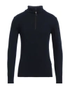 Grey Daniele Alessandrini Man Turtleneck Midnight Blue Size 42 Wool, Polyamide In Blue