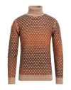 Grey Daniele Alessandrini Man Turtleneck Rust Size 38 Acrylic, Wool, Polyamide In Red