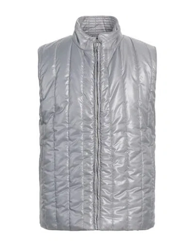Grey Daniele Alessandrini Man Vest Grey Size 38 Polyester In Gray