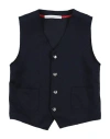 Grey Daniele Alessandrini Toddler Boy Vest Midnight Blue Size 5 Polyester, Elastane In Blue