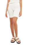Grey Lab Bike Shorts In White