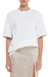 Grey Lab Boxy Cotton Blend T-shirt In White