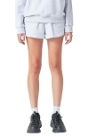 Grey Lab Cotton French Terry Shorts In Heather Grey