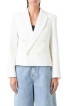 Grey Lab Women's Double Breasted Blazer In White