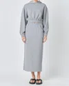 Grey Lab French Terry Cropped Hoodie In Heather Grey In Grey