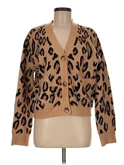 Pre-owned Grey Lab Los Angeles Cardigan Sweater In Brown