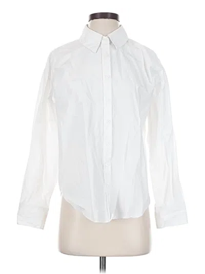 Pre-owned Grey Lab Los Angeles Long Sleeve Button Down Shirt In White