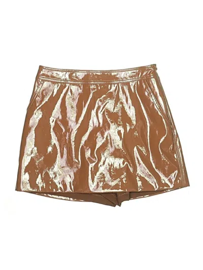Pre-owned Grey Lab Los Angeles Skort In Brown