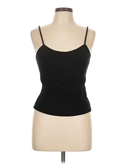 Pre-owned Grey Lab Los Angeles Tank Top Black Strapless Neckline Tops