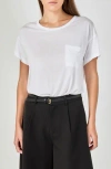 Grey Lab Modal Pocket T-shirt In White