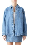 GREY LAB OVERSIZE DENIM BUTTON-UP SHIRT