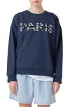 Grey Lab Paris Sequin Sweatshirt In Navy