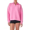 Grey Lab Scuba Quarter Zip Pullover In Pink