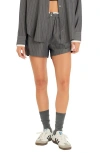 Grey Lab Stripe Boxer Shorts In Grey