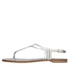 Grey-mer Grey Mer Flat Shoes Silver In Argento Metallici E Grigi