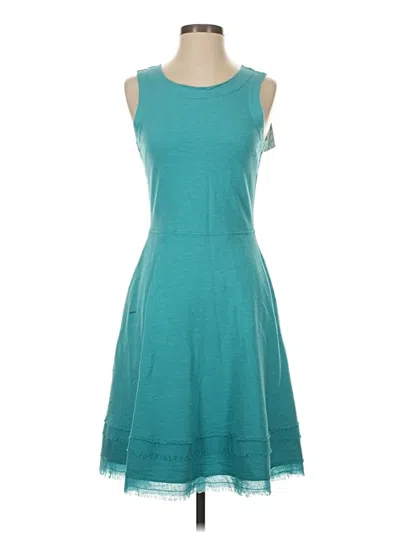 Grey State Casual Dress In Blue