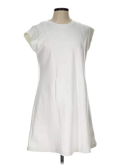 Pre-owned Grey State Casual Dress In White
