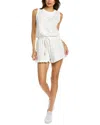 Grey State Clementine Romper In White