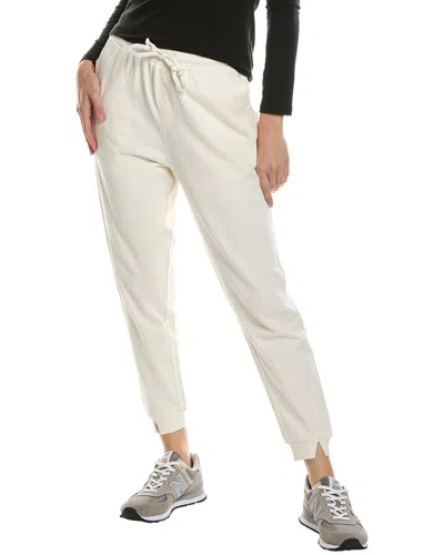 Grey State Jogger In White