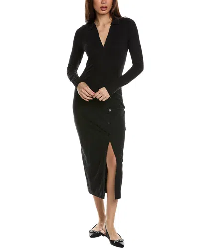 Grey State Maxi Dress In Black