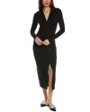 Grey State Maxi Dress In Black