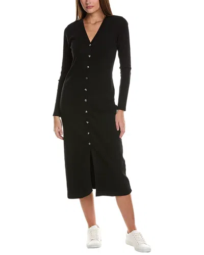Grey State Midi Dress In Black